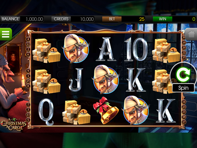 BetSoft A Christmas Carol Screenshot
