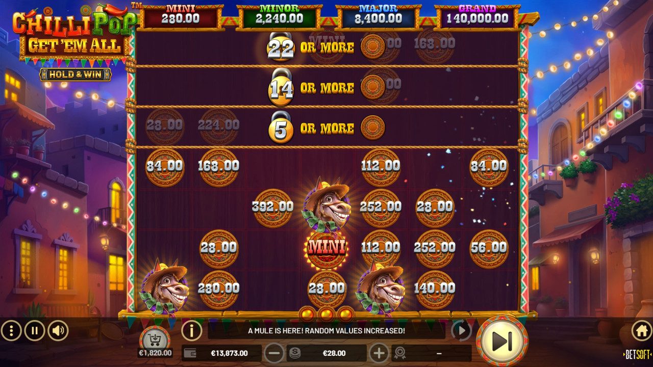 BetSoft ChilliPop Get em All Screenshot