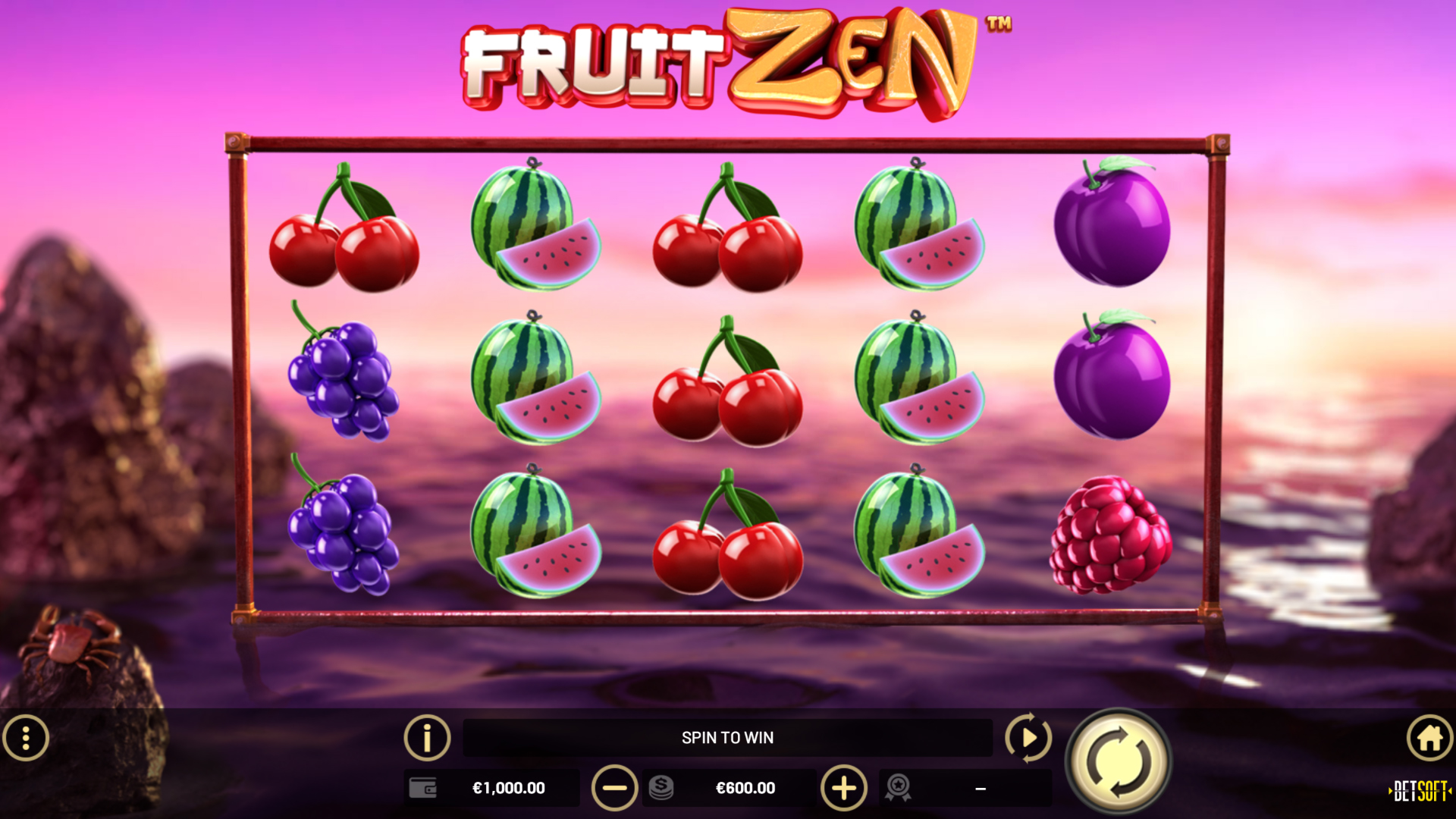 BetSoft Fruit Zen Screenshot
