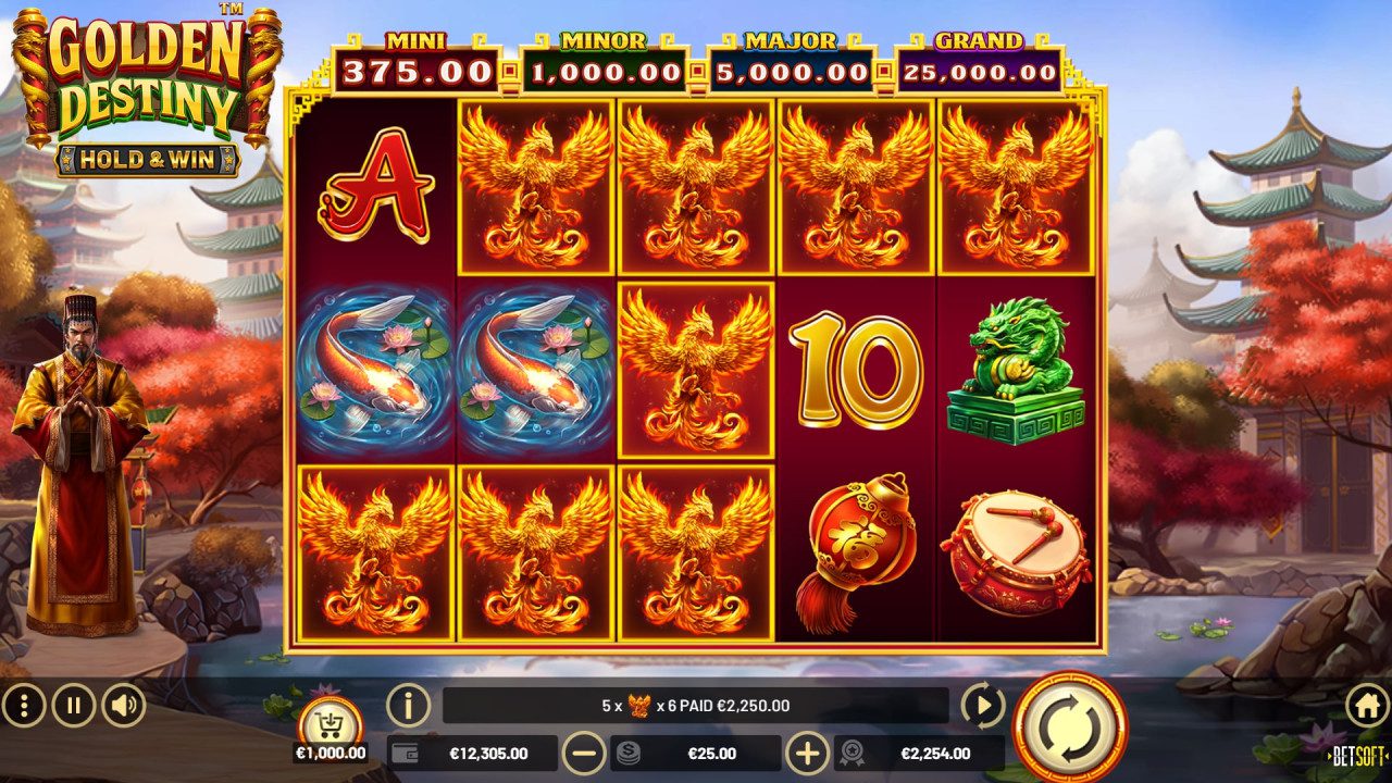BetSoft Golden Destiny Screenshot