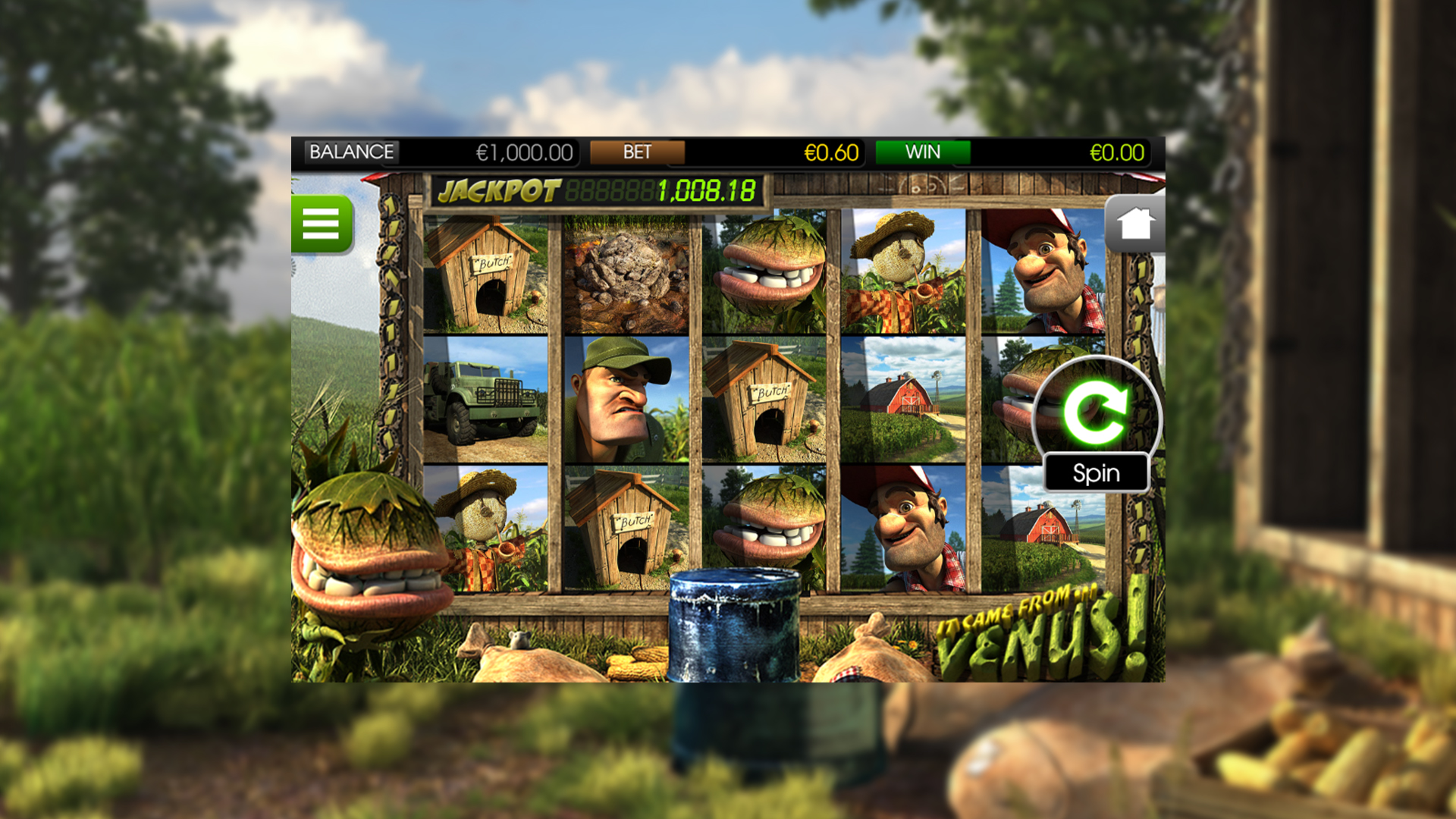 BetSoft It Came From Venus Screenshot