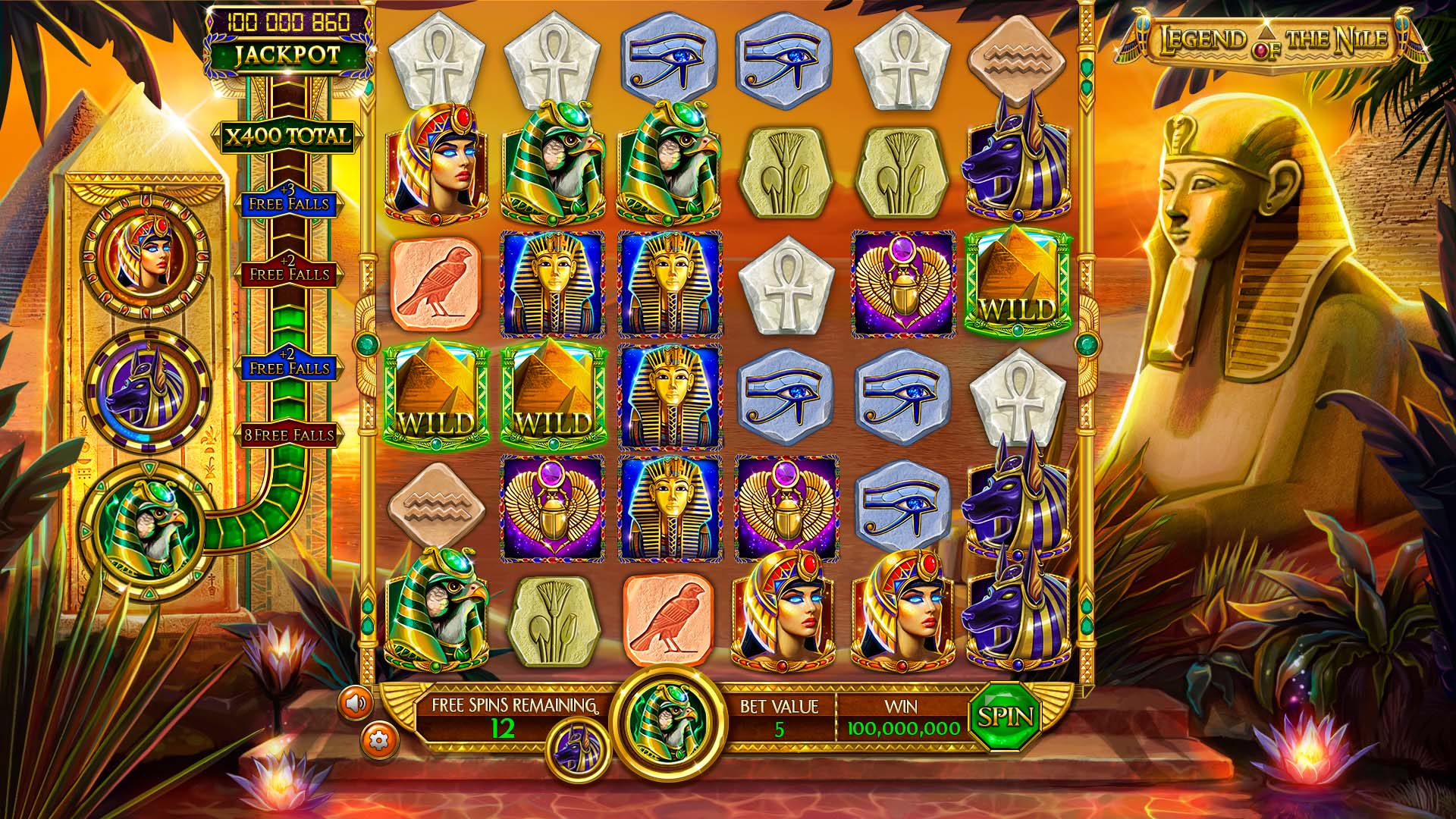 BetSoft Legend of the Nile Screenshot