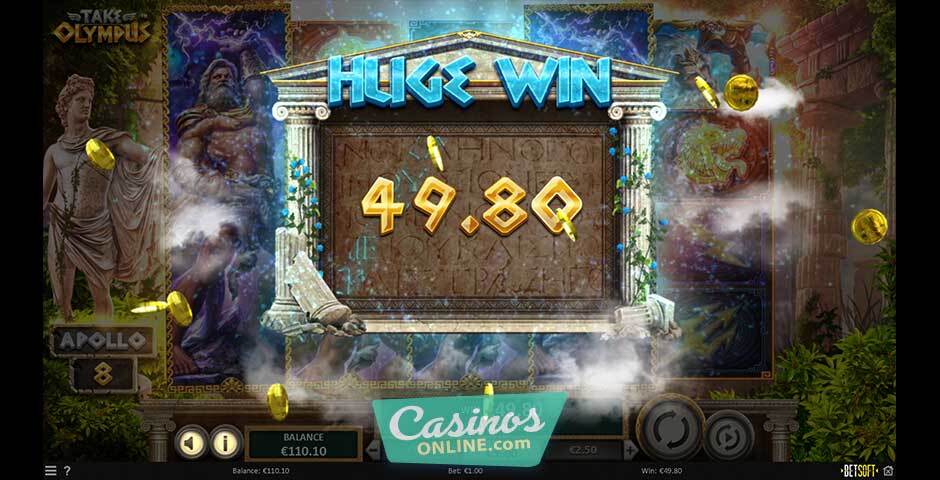 BetSoft Take Olympus Screenshot