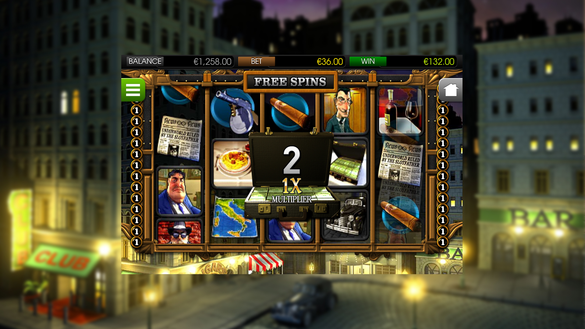 BetSoft The Slotfather JP Screenshot