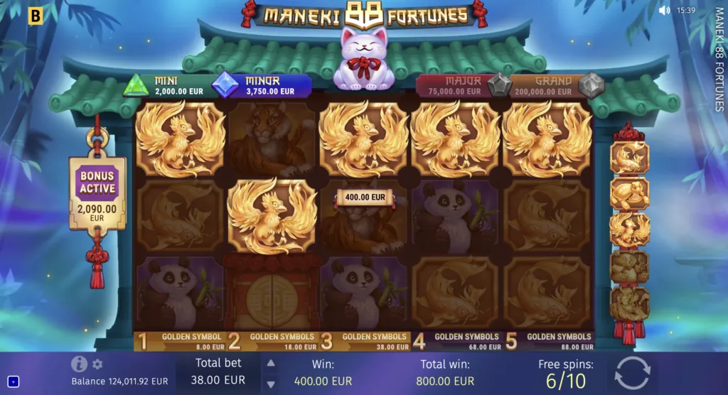 BG Maneki 88 Fortunes Screenshot