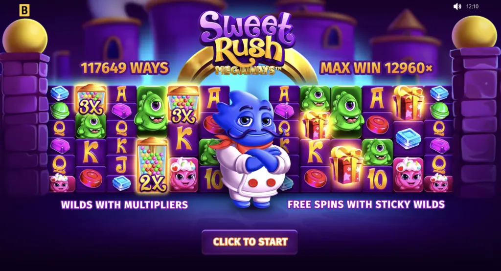 BG Sweet Rush Megaways Screenshot