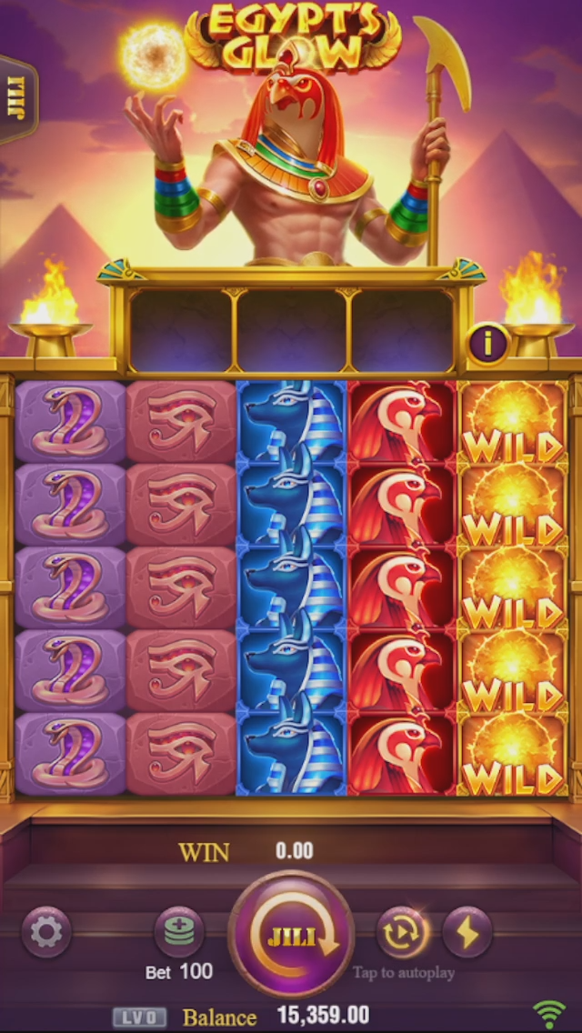 JILI Egypt's Glow Screenshot